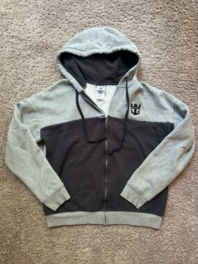 Royal Caribbean Two-Tone Gray & Black Zip Hoodie with Crest Logo